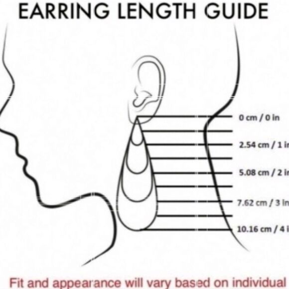 New Striped Geometric Drop Earrings - Picture 5 of 6